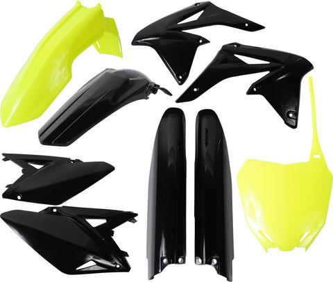 Rmz250 Full Plastic Kit Fl Yel Blk