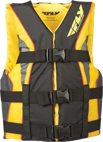 Fly Vest Nylon Black-yellow Xs