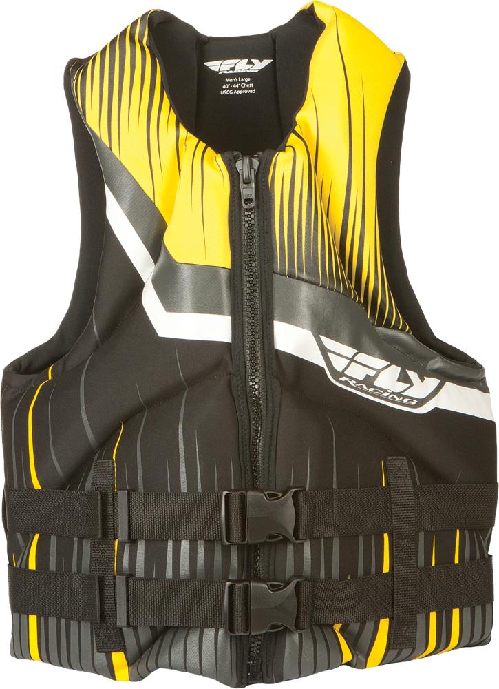 Neoprene Life Vest Black-yellow Xs