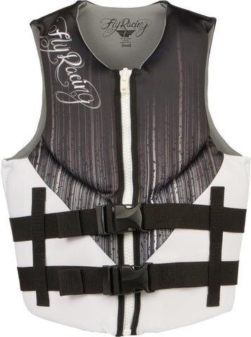 Neoprene Life Vest Ladies Black-white Xs