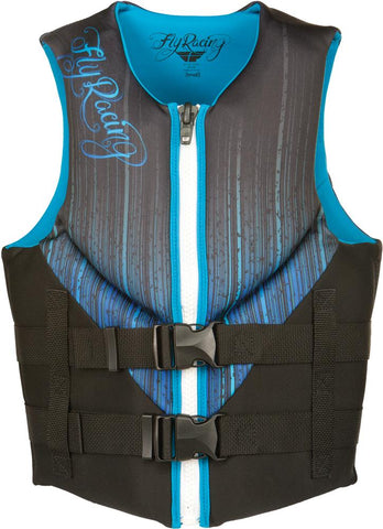 Neoprene Life Vest Ladies Black-blue S