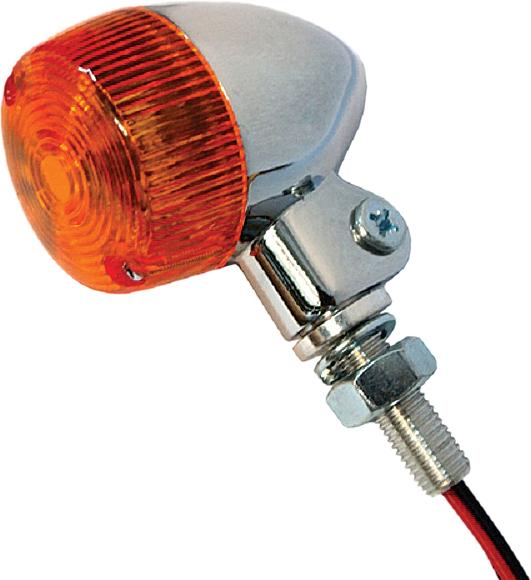 Turn Signal Style 1 Chrome W-amber Lens