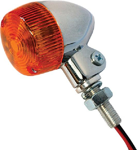 Turn Signal Style 1 Chrome W-amber Lens