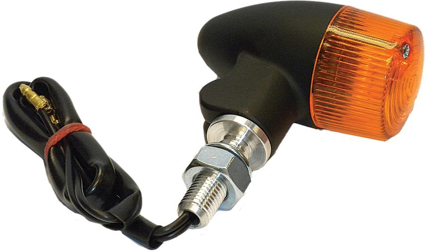 Turn Signal Style 2 Black W-amber Lens