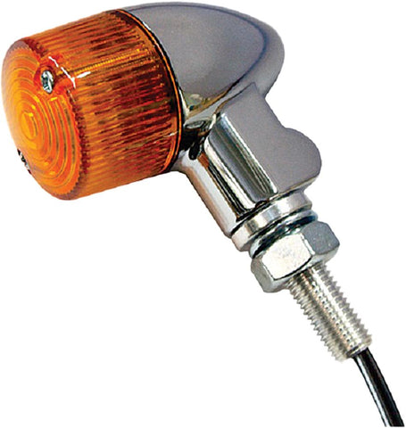 Turn Signal Style 2 Chrome W-amber Lens