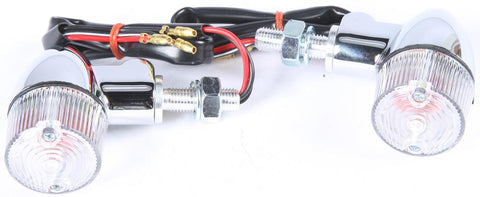 Turn Signal Style 2 Chrome W-clear Lens