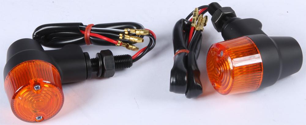 Turn Signal Style 3 Black W-amber Lens