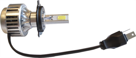 H4 Fan Heatsink Headlight High Performance Tri-led Bulb