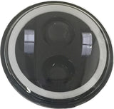 5 3/4" Led Headlight With Full Halo Chrome