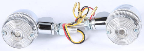 Style 1 Led Turn Signal Chrome W-clear Lens