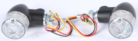Style 2 Led Turn Signal Black W-clear Lens