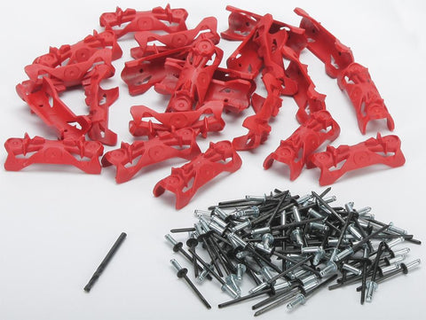 24-pk Footlok Cleats Red