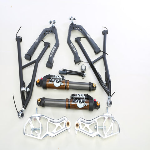 A-arms W-shocks Pol Axys 38" F Lt Blk-polished