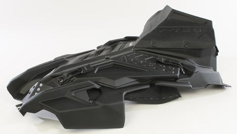 Helium Hood Pol Blk W-storage And Access Panel