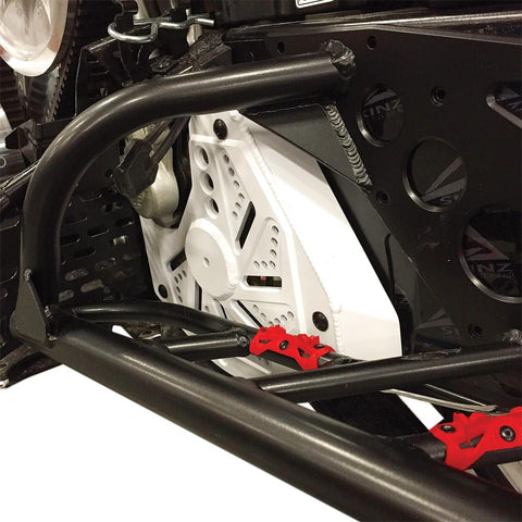 Billet Brake Rotor Cover White Ski Doo Xm-xs