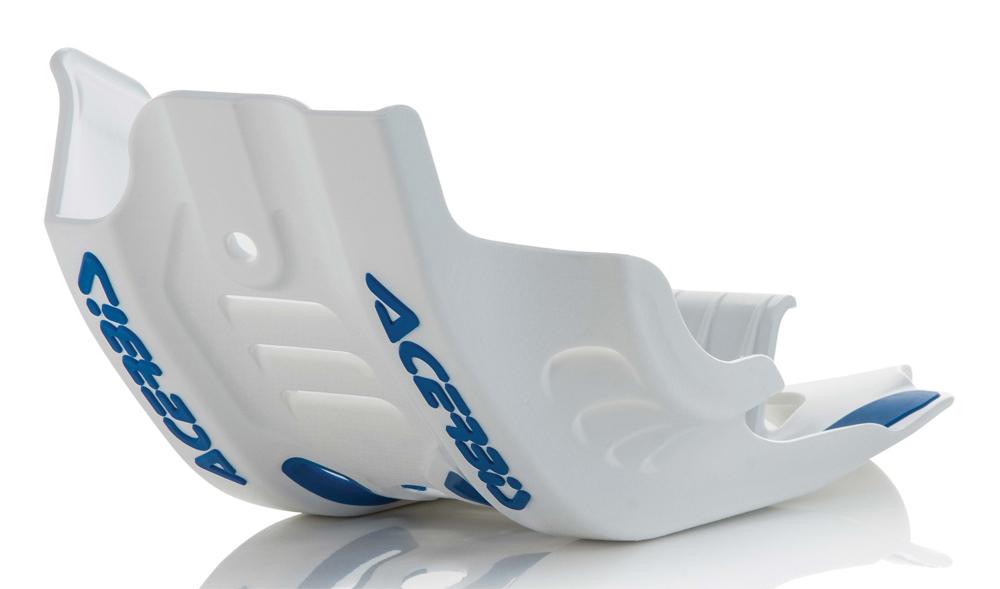 Skid Plate White-blue