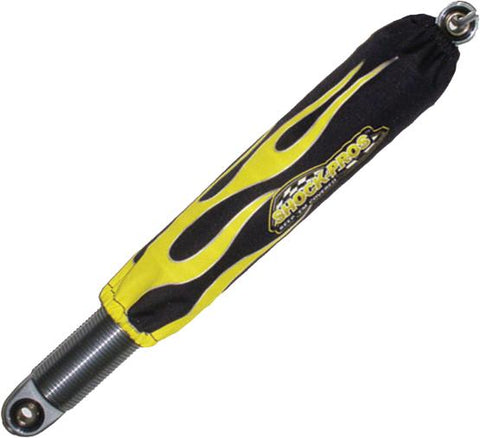 Shock Covers Black W-yellow Flames
