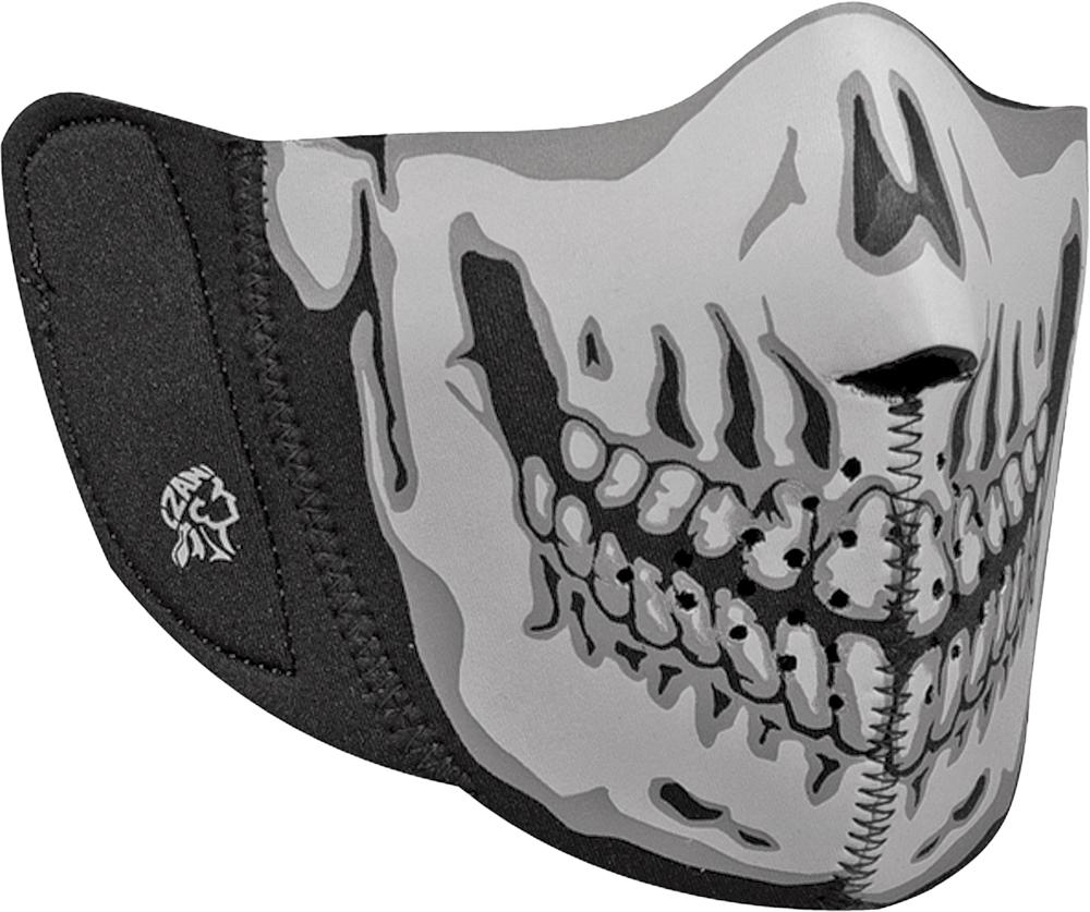 Modi-face Detachable Mask Neoprene Gray Skull