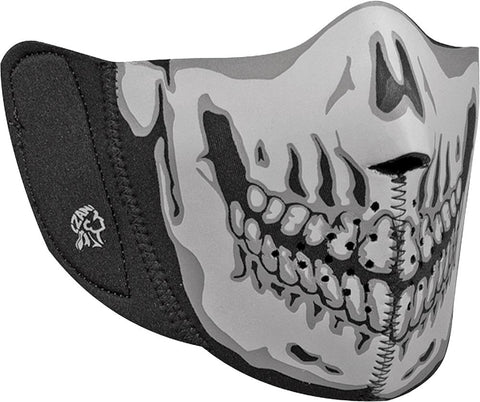 Modi-face Detachable Mask Neoprene Gray Skull