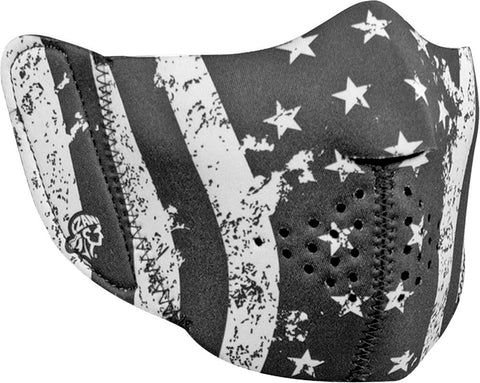 Modi-face Detachable Mask Neoprene Black-white