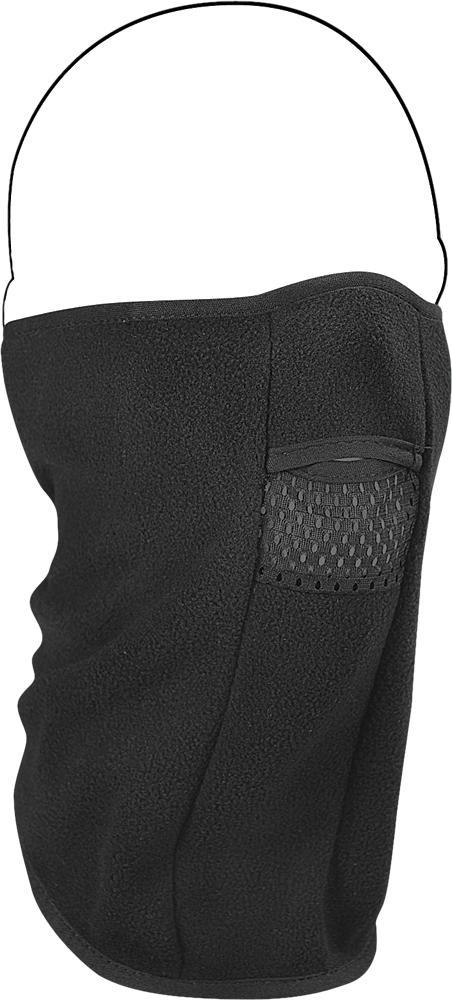 Face Mask Microfleece W-mesh M Outh Black