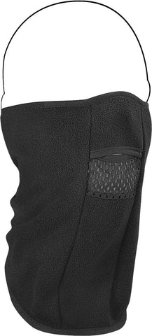 Face Mask Microfleece W-mesh M Outh Black
