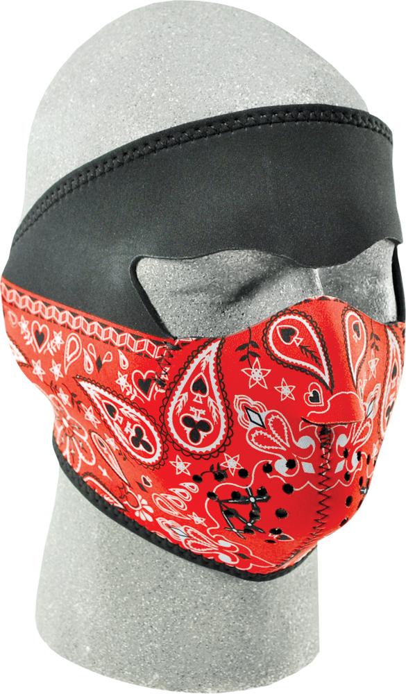 Full Face Mask (red Paisley Ba Danna)