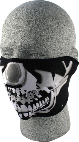 Half Face Mask Chrome Skull