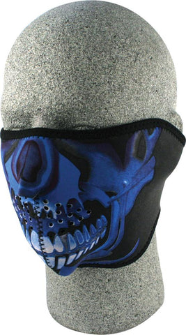 Half Face Mask Blue Chrome Sku Ll