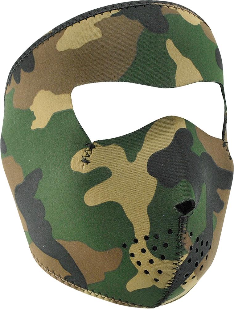 Full Face Mask Woodland Camo - Small Face