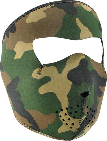 Full Face Mask Woodland Camo - Small Face
