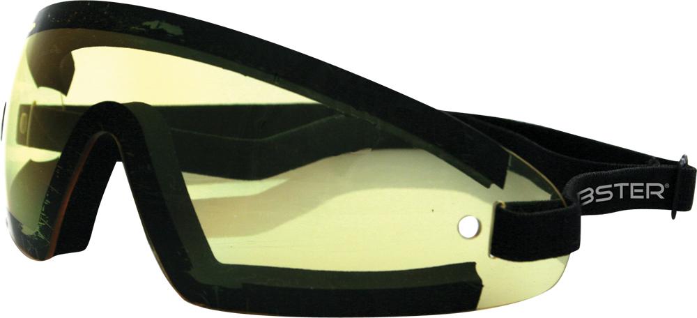 Sunglasses Wrap Around Black W /Yellow Lens