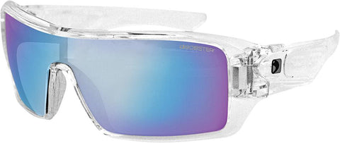 Paragon Sunglasses Clear W/Cyan Mirror Lens