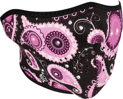 Highway Honeys Half Mask (purple Paisley)