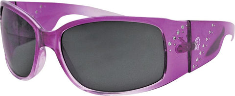Boise Sunglasses Crystal Purple Smoked Lens