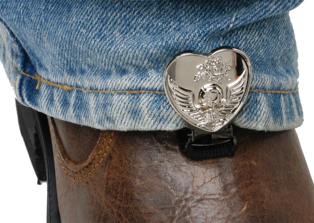 Stirrup-strap Boot Type (heart-skull Chrome)