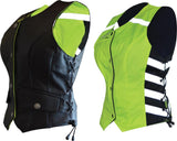 D.O.C. Reversible Safety Vest Black/Hi-Viz Ladies 3X