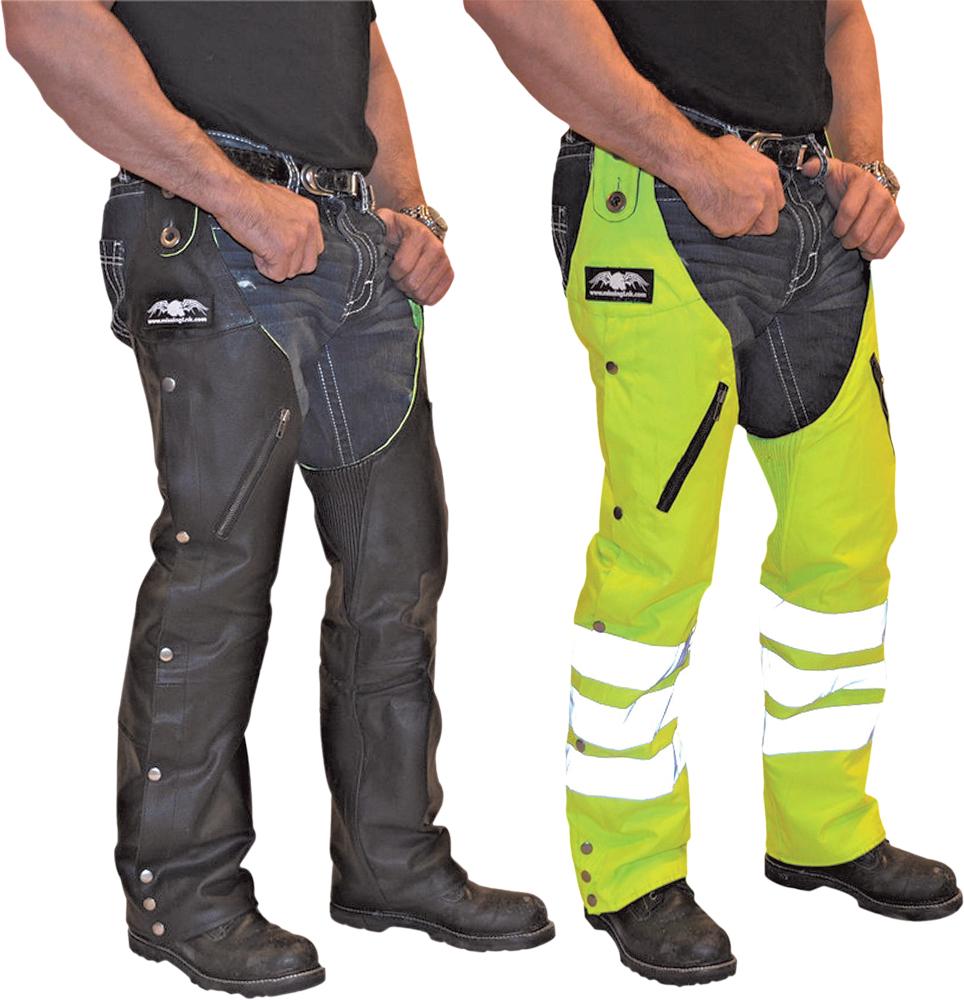 D.O.C. Reversible Chaps Black/Hi-Viz S
