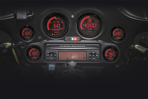 Digital Gauge Cluster Blk Bezel '04-13 Flht And Fltr Mo