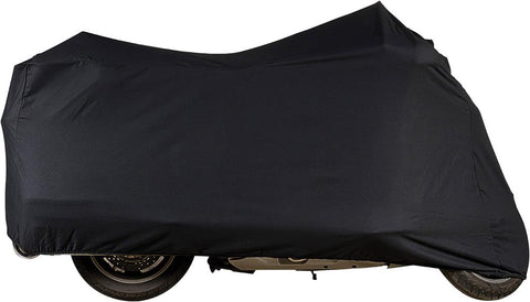 Indoor Cotton Cover Black Chopper-custom Up To 124"