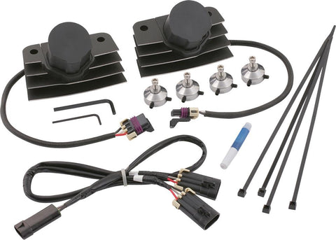 Stealth Supercoil  Black Fuel Injected Softail