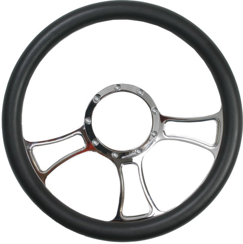 3 Blade Steering Wheel Polished Rhino