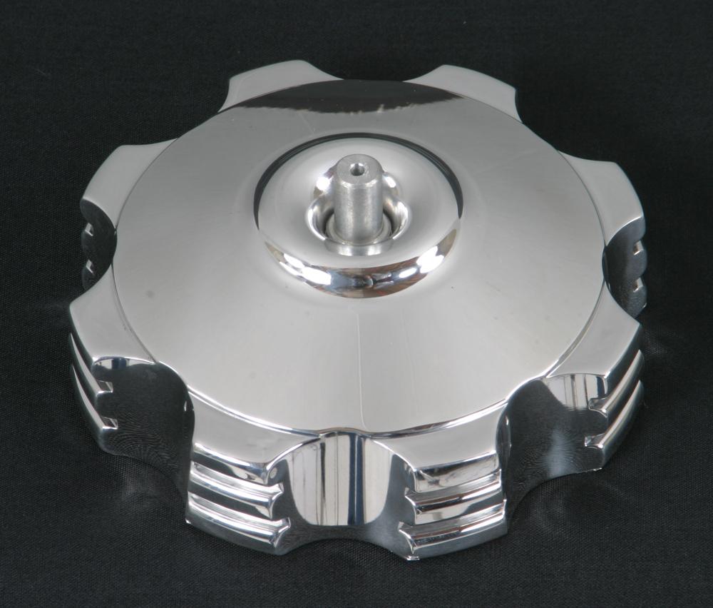 Billet Gas Cap (black Flames)