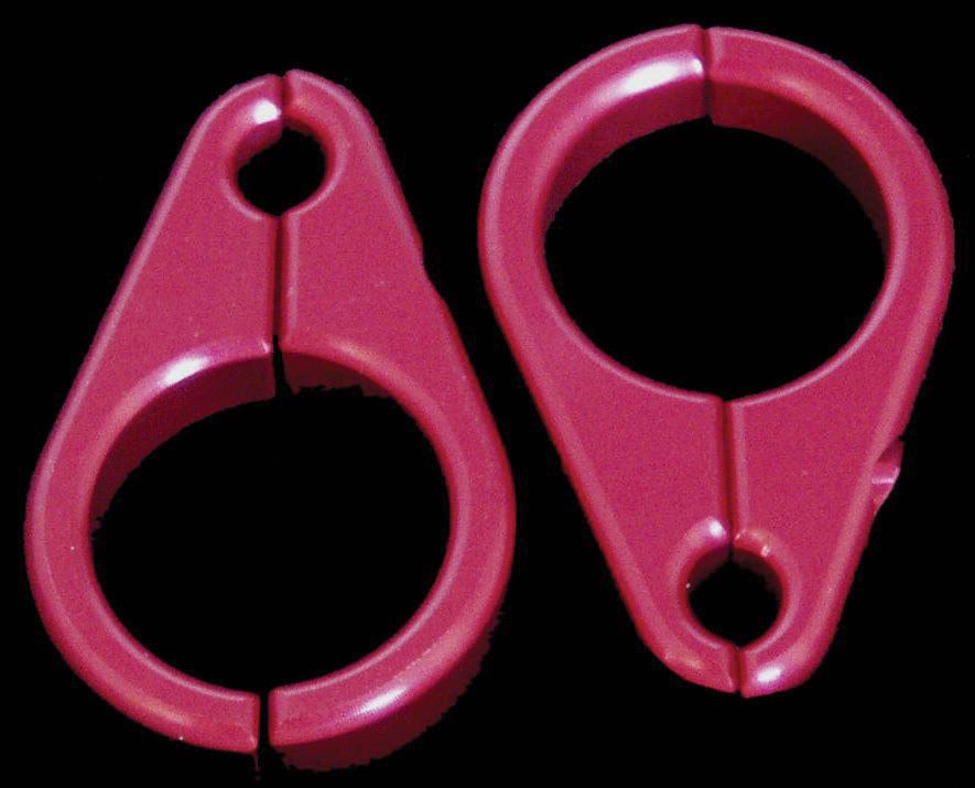 Brake Line Clamp 1"arm X 5-16" Line (red)