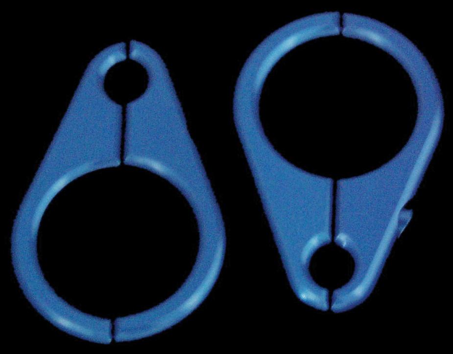 Brake Line Clamp 3-4"arm X 5-1 6"line (blue)