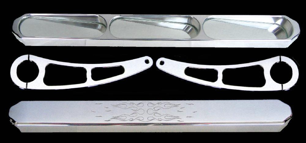 Rear View Mirror 6" Arms (blac K)