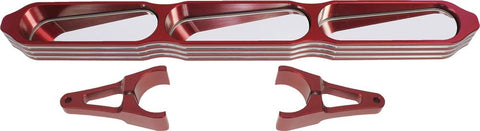 3-panel Rear View Mirror (red)