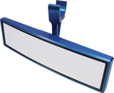 Single Clamp Rear View Mirror Red 1.75"