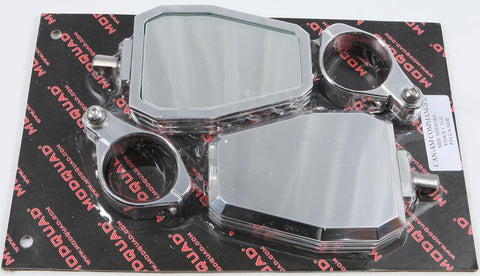 Billet Side Mirrors Diamond Polished 2"