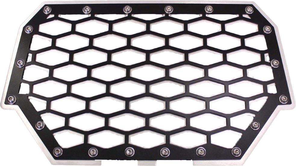 2-panel Front Grill (black-silver)